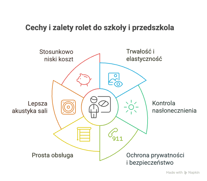 Rolety do szkoły - zalety